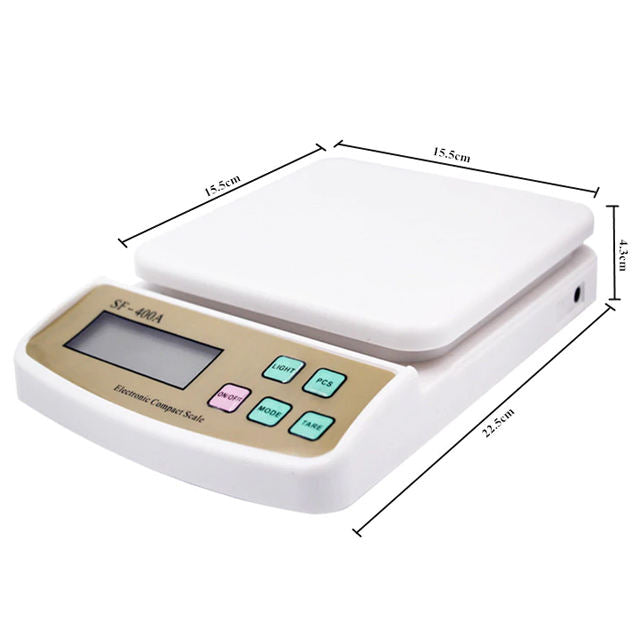 SF-400A dimensions - 15.5 x 15.5 x 4.3cm platform